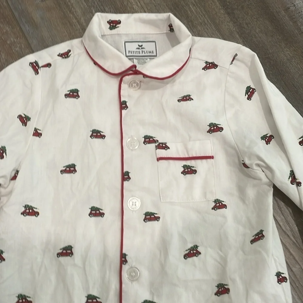 Petite Plume Christmas Pajama Top - size 4
